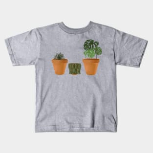 3 House Plants Kids T-Shirt